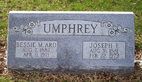 Joseph Franklin Umphrey Headstone