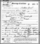 Marriage Cert of Francis A Cantlon & Marian Gray