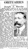 Joseph Arthur Morriss Obituary Joseph Arthur Morriss Obituary